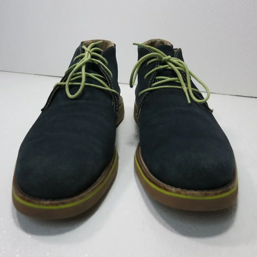 G. H. Bass & Co. Blue Suede Leather Chukka Boots Men's Footwear Shoes Sz 9 M - Picture 5 of 6
